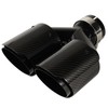 Carbon Fiber Dual Exhaust Tip 2.5 Inch Inlet 4 Inch