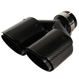 Carbon Fiber Dual Exhaust Tip 2.5 Inch Inlet 4 Inch Outlet Dual Carbon Fiber Exhaust Tip