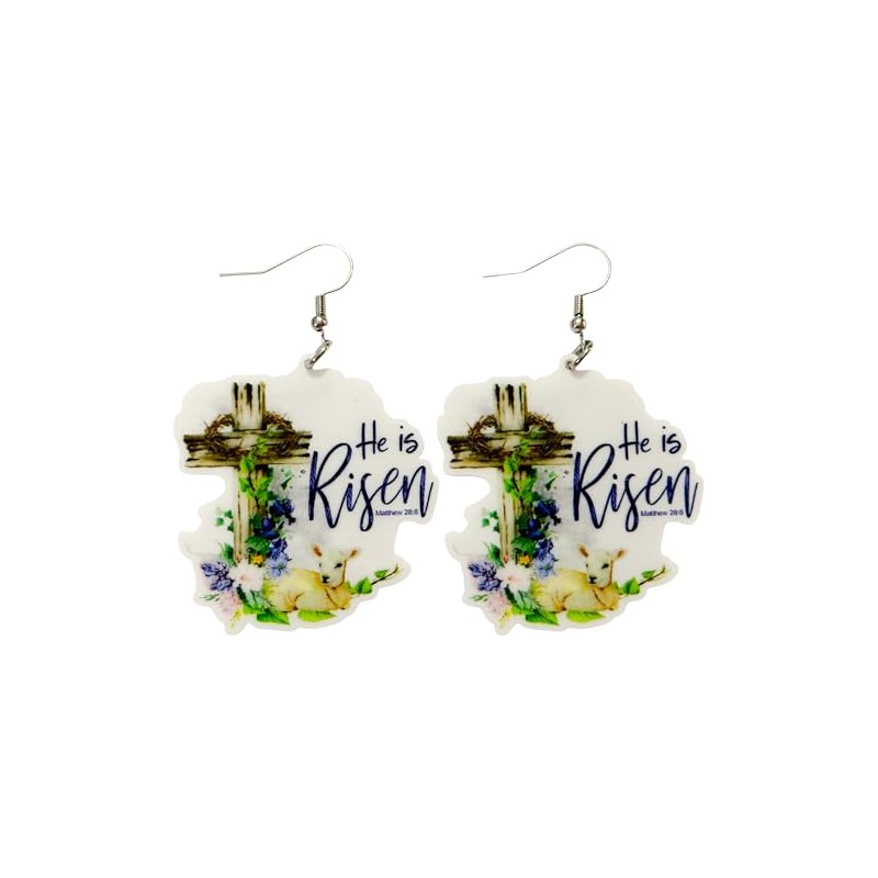 He Is Risen Large Earrings
