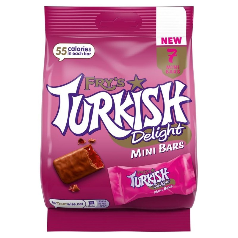 Turkish Delight Bundle with Fry's Mini Bars 7 Pack 105g
