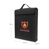 Fireproof Money Document File Bag Pouch Cash Bank Cards Passport