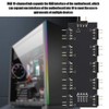 Wendry Motherboard RGB Hub, Computer 10-Channel RGB Hub PC Motherboard