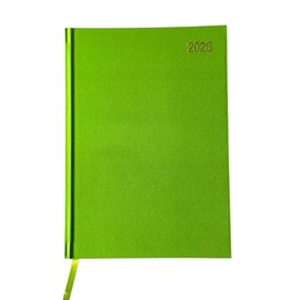 Shineone 2026 A4 Premium Week To View Diary Hardback Cover Appointment & Ribbon Marker, Full Year Planner, Organizer for Business, Office, Home, Traveling, Organization (Lime Green)
