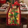 Meriviva Christmas Runners for Tables, Red Christmas Table Runner with