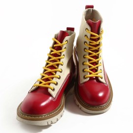 VSUDO 55 Inches Round Golden Yellow Boot Laces, 5/32" Diameter Golden Yellow Shoe Laces for Boots, Work Boot Laces Heavy Duty, Hiking Boot Shoelaces for Men or Women (2Pairs-Golden Yellow-140CM)