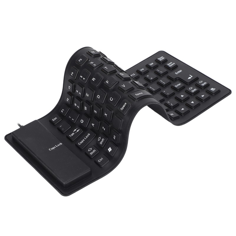 Silicone Keyboard Fully Sealed Design Lightweight Portable Silent Soft Comfortable