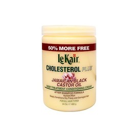 Crema acondicionadora de tratamiento profundo con aceite de ricino negro jamaicano Cholesterol Plus 24 oz.
