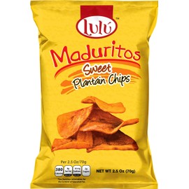 LULU Salted, Sweet, Lemon, Chili Lemon Plantain Chips - Variety Pack, 2.5oz Bag (Pack of 12, Total of 60 Oz)
