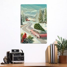 Lantern Press 12x18 Inch Metal Sign, Holiday Tradition, Christmas Tree Farm