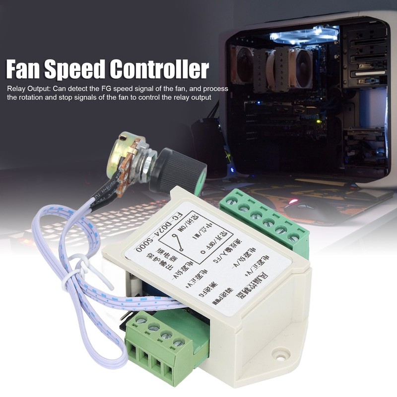 Fan Speed Controller 4 Wire Speeds Control Socket Ventilation Heat