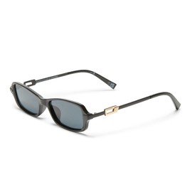 Le Specs Bamboozler Sunglasses - Black, Rectangle, Unisex, Micro 90s Sleek Style