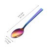 Berglander Rainbow Soup Spoons, 12 Pieces, Stainless Steel Table Spoon,