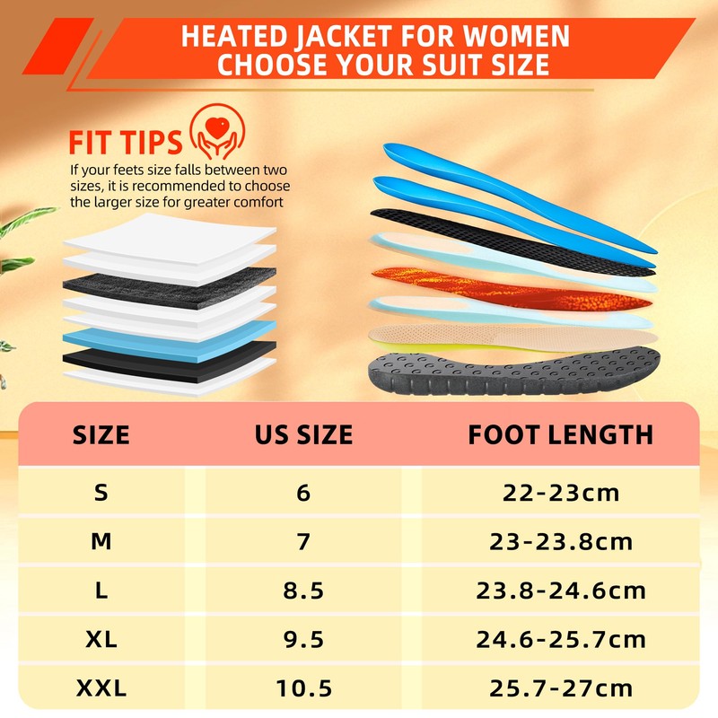 NBtoUS Women Heated Shoes with 2 Pack 5500mAh Battery,3 Heating