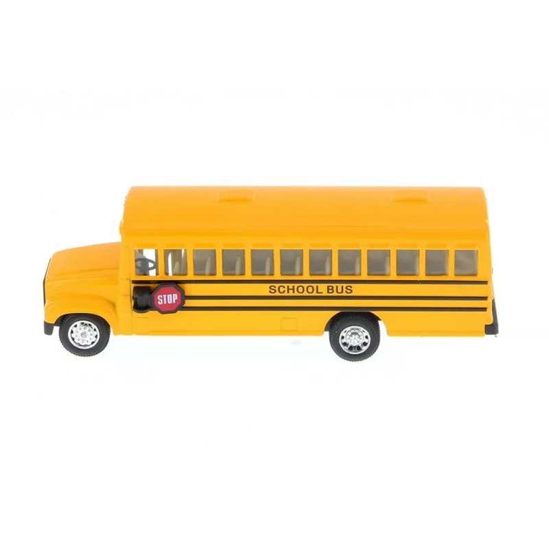 Kinsfun 6" inch Yellow School Bus Diecast Model pull back