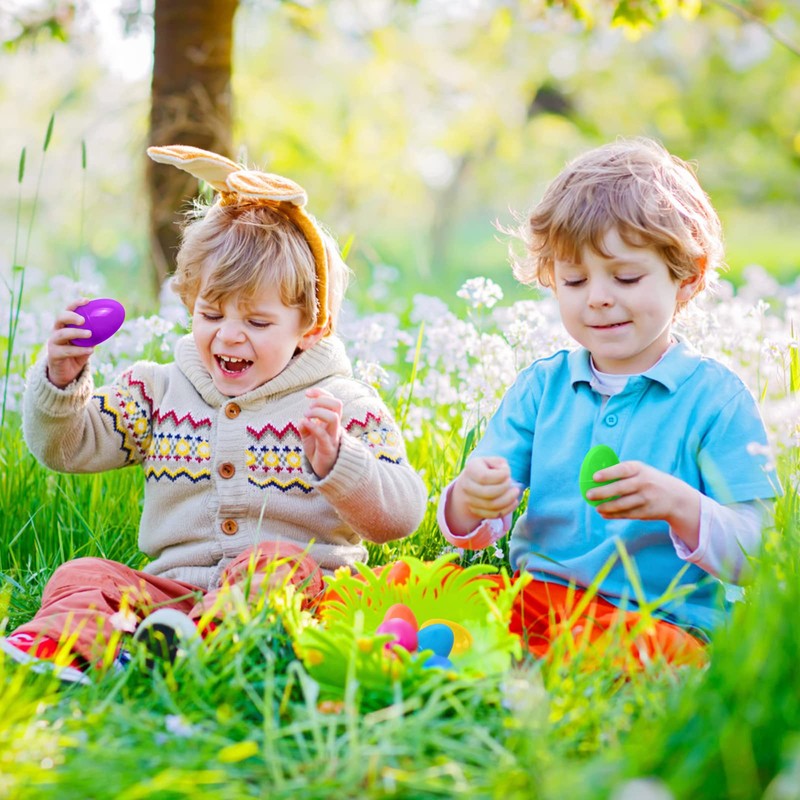 GoosWexmzl Easter Eggs Colorful Bright Plastic Easter Eggs, Perfect for