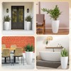 RimCereal 2 Pack 20 Inch Tall Plastic Planters for Indoor
