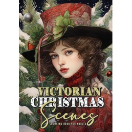 Viktorianische Weihnachten Malbuch für Erwachsene: Viktorianisches Malbuch Graustufen | Weihnachten Malbuch für Erwachsene | Weihnachtsmalbuch ... book | Victorian Fashion Coloring Book|A4|66P