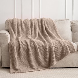 Light Brown 300GSM Super Soft Small Throw Blanket for Couch Sofa Bed Cozy Blankets for Women Girls Cute Fleece Fluffy Blanket for Aesthetic Home Decor,40x50