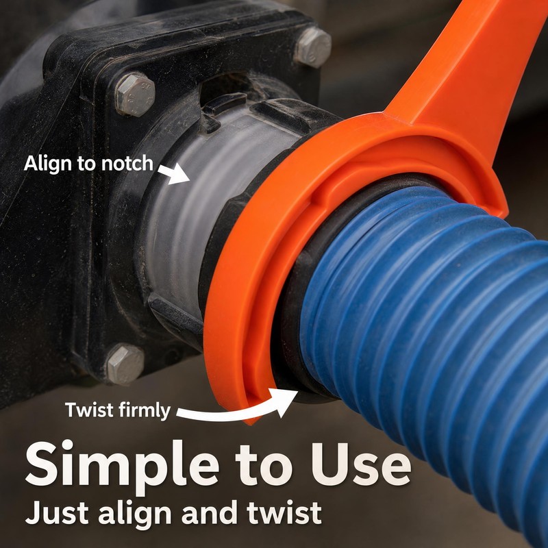 1 Set RV Sewer Hose Wrench – Easy Fitting Connection