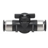 Push To Connect Straight Union Ball Valve Quick Release Pneumatic