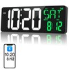 Xflyee 17 Inch Digital Wall Clock Large Display Bluetooth Sync