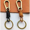 WOO MANTO Retro Cowhide Key Chain Set - 2 Pack