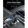 Nulaxy Bluetooth FM Transmitter, QC3.0 Fast Charge Bluetooth Car Adapter,