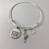 5K Running Gifts adjustable bangle charm bracelet jewelry, She believed