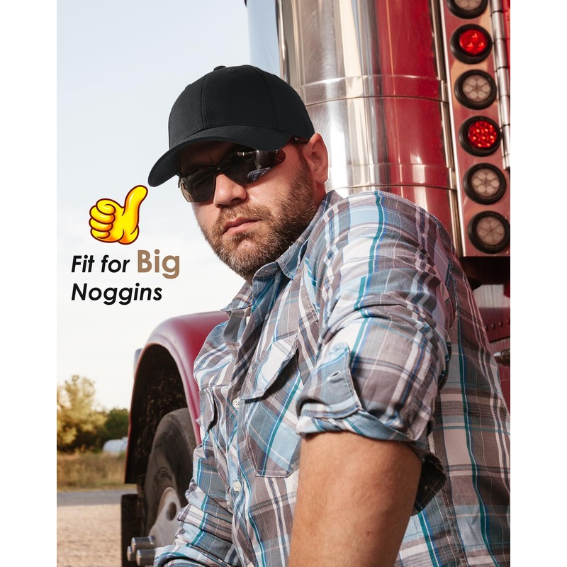 FURTALK Mens Baseball Cap Adjustable Washed Cotton Golf Dad Cap