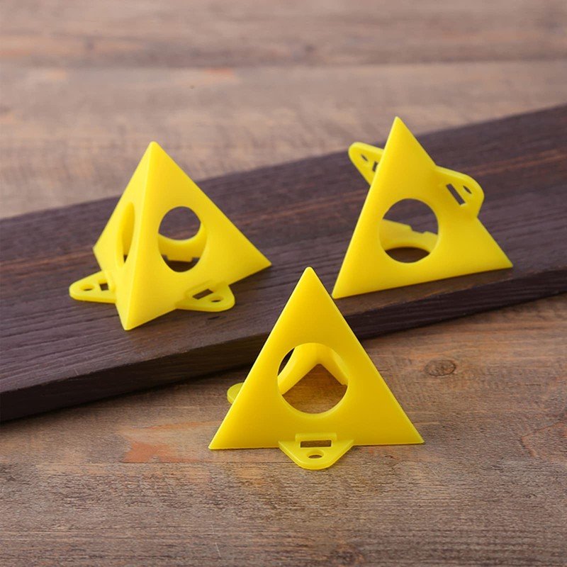 10Pcs Painting Pyramids Yellow Perforated Woodwork Paint Stands painters tripod