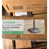 StyleWell 26 lbs. Concrete and Resin Patio Umbrella Base in White 13.5" Stand