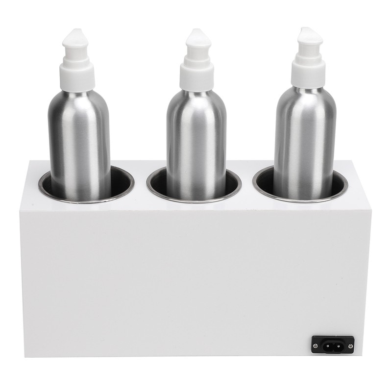 Oil Warmer Dispenser 3 Bottles Massage Oil Warmer Constant Temperature