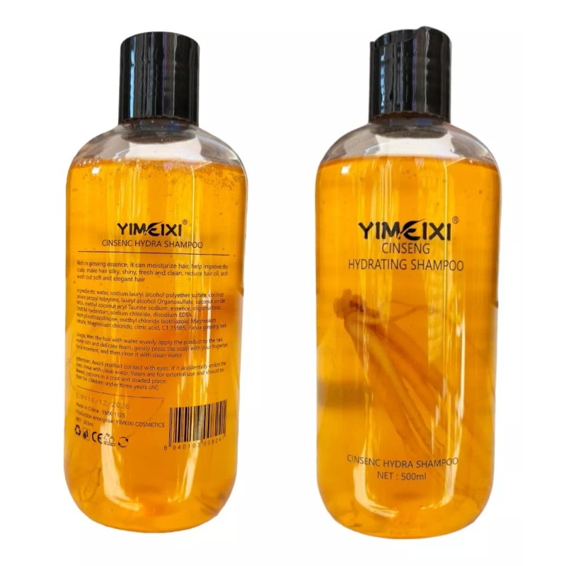 Hymeys 3 Shampoos Reparador Raíz Jengibre Anticaída Crecimiento