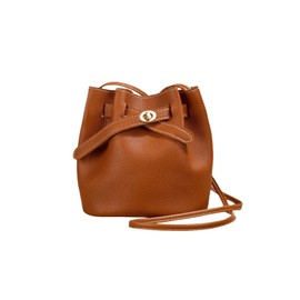 MultiValue Women's Shoulder Bag, Lightweight Leather Bag, Women's Shrink Bag with Adjustable Shoulder Strap for Phone, Wallet, brown