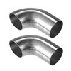 X AUTOHAUX 2 Pcs Bend Elbow Pipe Tube, 2.01" OD