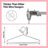 Bgtecho 10Pack Metal Coat Hangers, 16.5 in Stainless Steel Wire