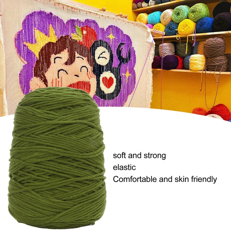 Crochet Yarn Soft Elastic Comfortable Skin Friendly Crocheting Knitting Yarn