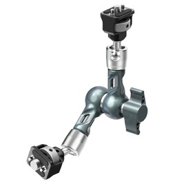 NEEWER 7" /18cm関節式マジックアーム カメラモニターマウントボールヘッド アンチツイストピン 1/4"&3/8"ネジ DSLRアクションカメラ/ウェブカメラ/ビデオライト用 コンパチブル Smallrigケージリグ 最大荷重3kg UA082