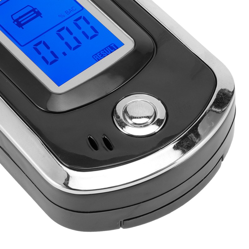 LCD Digital Breath Tester Mini Portable Blowing Type Professional Breathalyzer