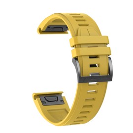 Fleshy Leaf 22mm Band Bracelet Strap Compatible for Garmin Fenix 7, 6, 5, Approach S60, Forerunner 935, 945, Instinct, S62, Quatix5, MARQ Series, Quick Release Strap Wristband (Yellow)
