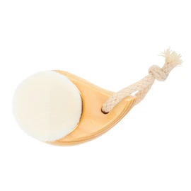 LALAFINA Wooden Facial Cleansing Brush Gentle Exfoliating Bristles for Daily Face Washing and Skin Care Routine for Removing Makeup and Deep Cleaning Pores