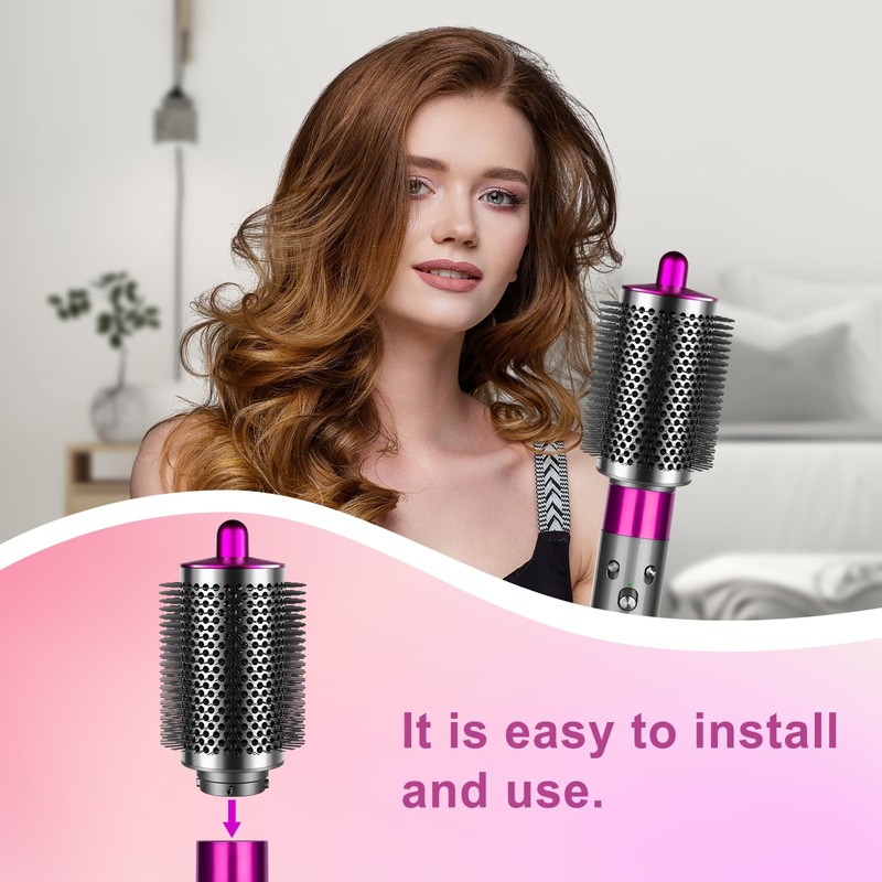 ZEPHBLOW Large Round Brush for Dyson Airwrap Attachments, Bigger Oval