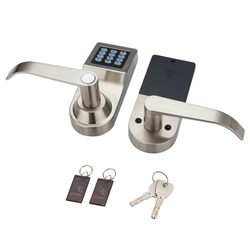 HAIFUAN Digital Door Lock,Unlock with M1 Card, Code and Key,Default