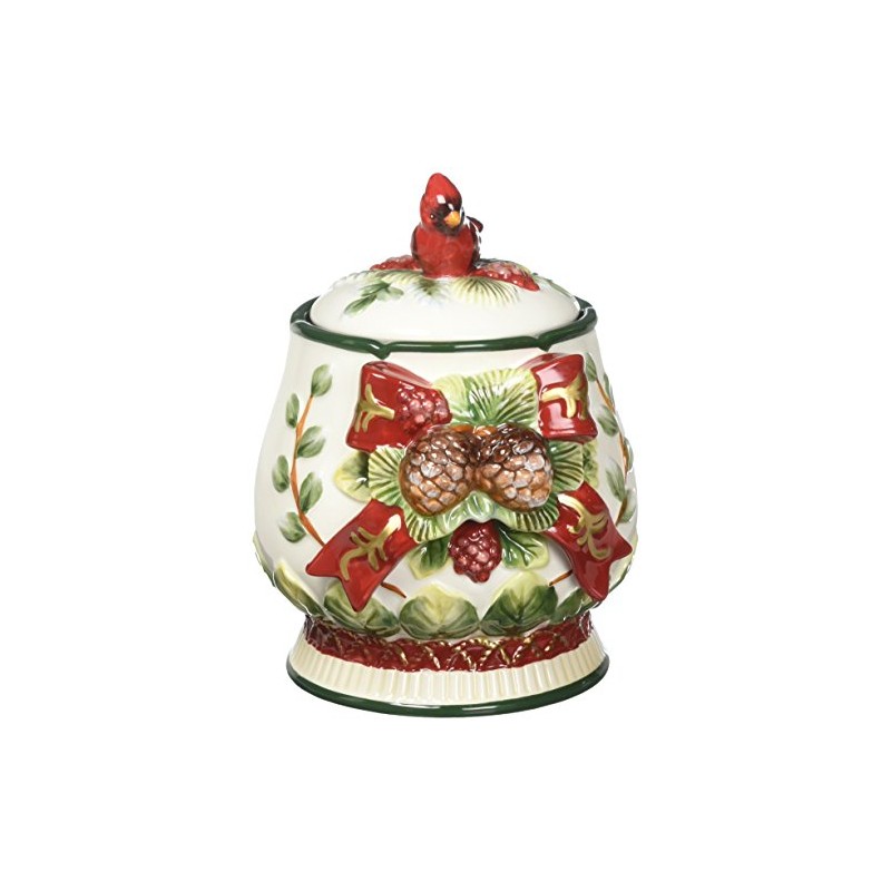Cosmos Gifts 10556 Evergreen Holiday Jar, 7-1/2-Inch