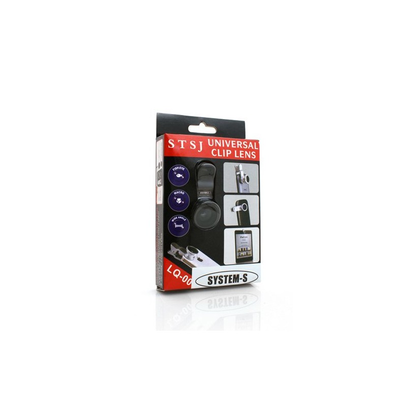 System-S 3 in 1 Clip-On Optical Fisheye Marco Wide Angle