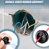 Round Rubber Plug Hole Grommet Kit 7 Sizes Black Double