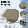 SecosAutoparts Front Driver Side Bottom Replacement Leather Seat Cover Tan