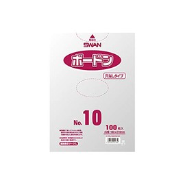 Shimojima 006763130 OPP Bag, Bourdon #20 No.10, No Hole, Transparent, 100 Sheets
