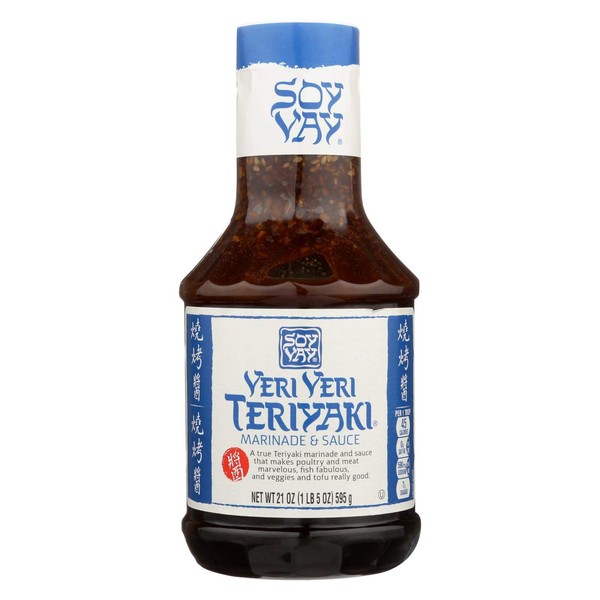 Soy Vay Veri Veri Teriyaki Marinade and Sauce, 21 Fluid Ounce -- 6 per case.