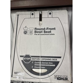 Kohler Koehler Round Front Bowl Seat 16-5/8". # 1316056. Fits All Round Front Toilets N